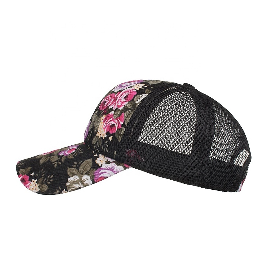 Wholesale Fashionable Custom Baseball Caps Full Sublimation Truck Driver Mesh Cap Printed Sports Hat