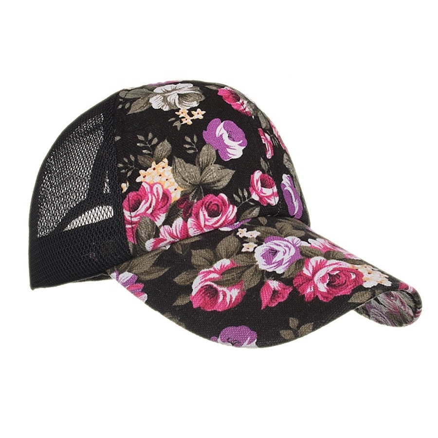 Wholesale Fashionable Custom Baseball Caps Full Sublimation Truck Driver Mesh Cap Printed Sports Hat