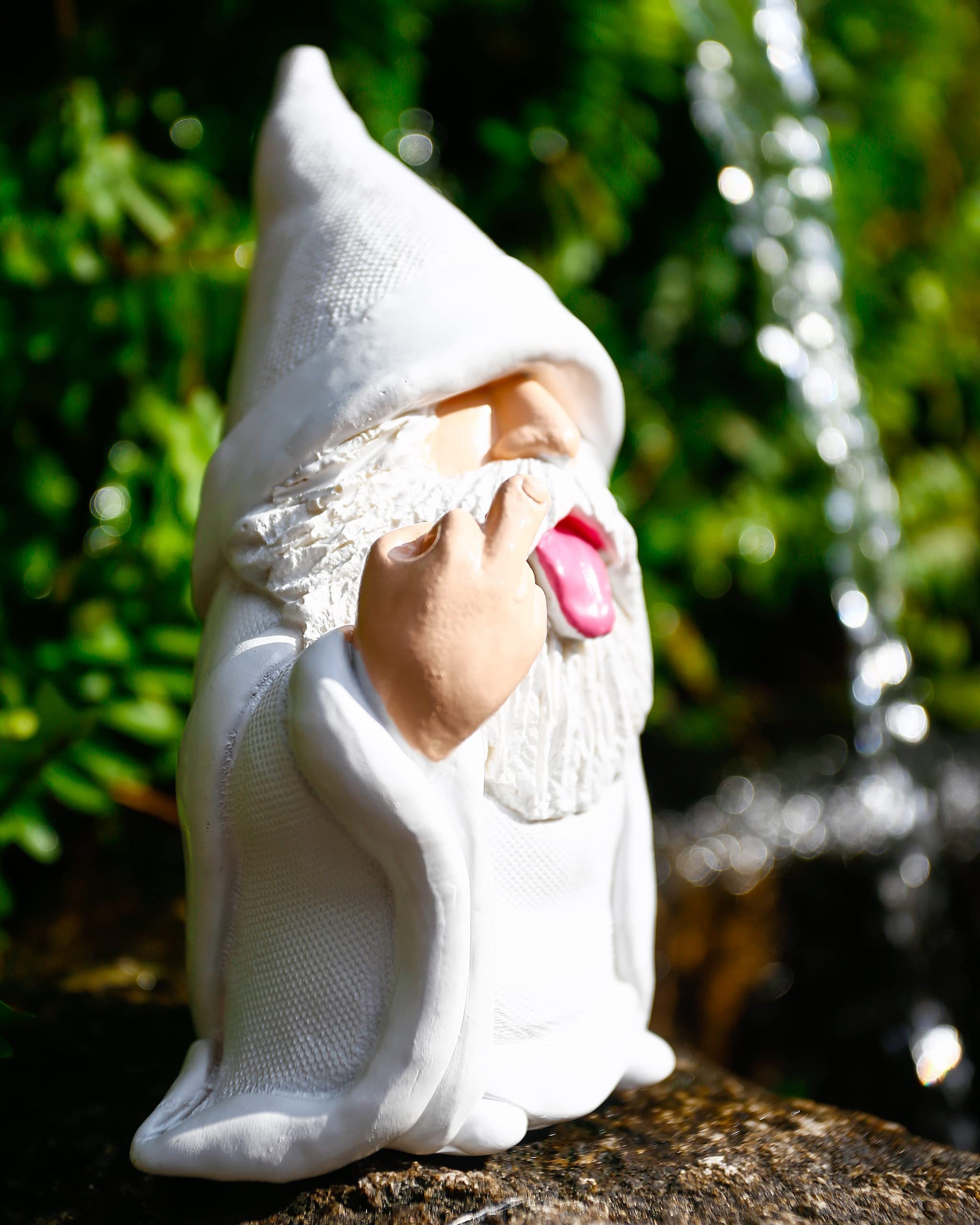 Housewarming Garden Patio Gift Naughty Resin Gnome Statue for Lawn Yard Ornaments