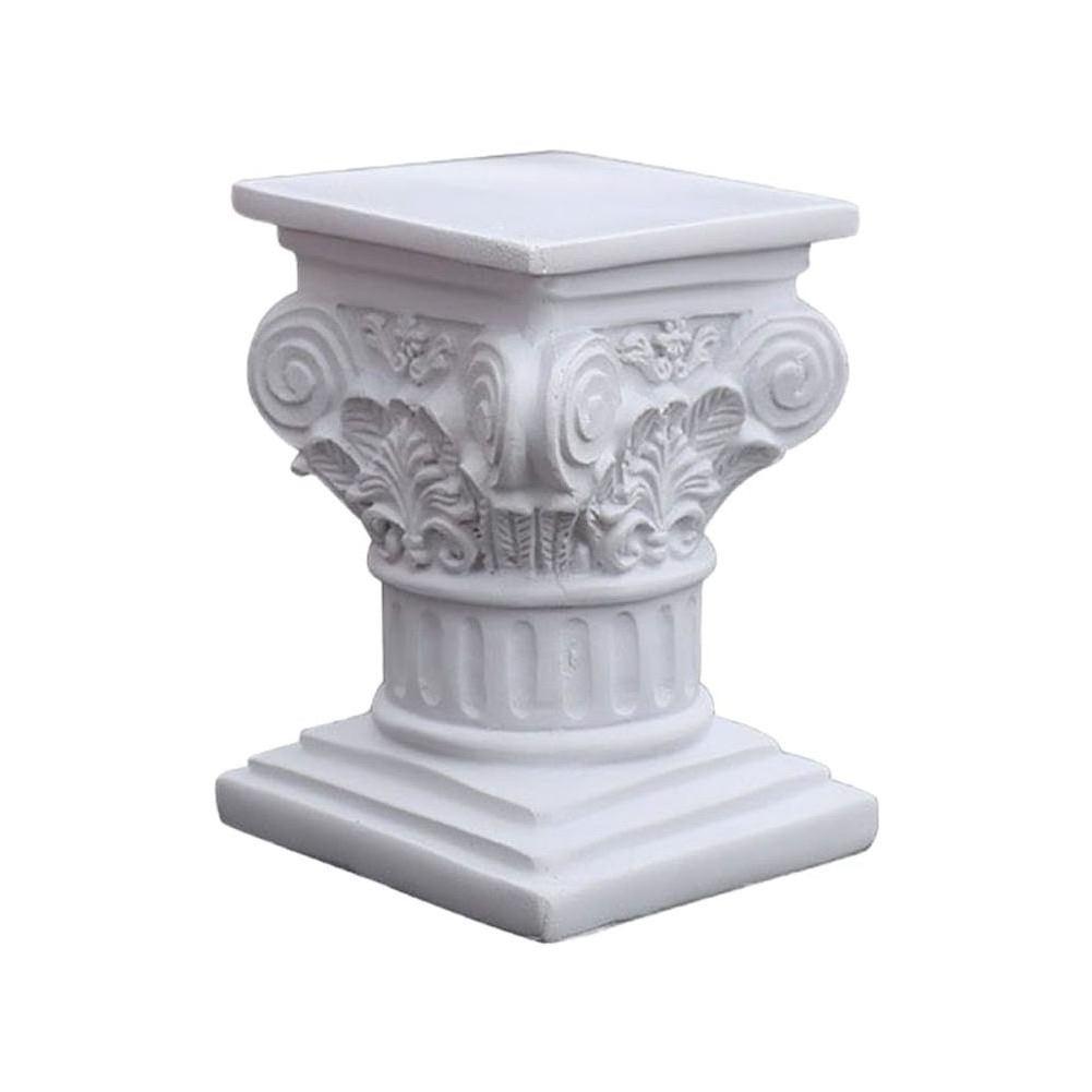 11.5 x 8.5 x 8 Roman Column Statue Roman Plaster Pillar Resin Sculpture for Home Decoration Gift