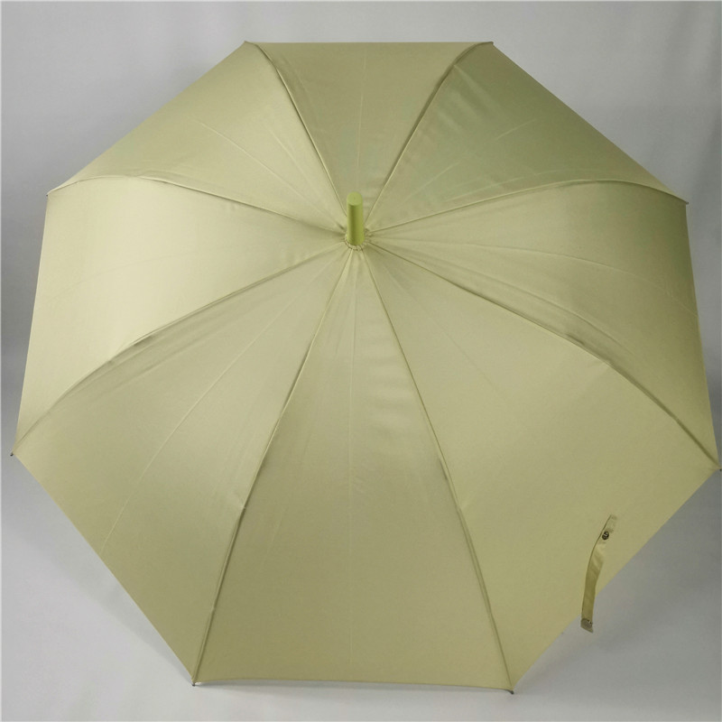 top grade  durable auto open support smart 23 inch green rainproof straight umbrella