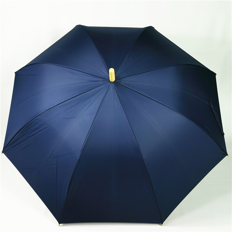 high quality big size popular auto open special wooden j handle straight umbrella