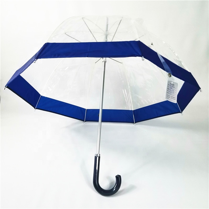 extra large promotional mushroom clear poe transparent  umbrella with printing