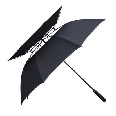 custom 60" anti uv vented weatherproof oem windproof  rain golf umbrella with logo prints