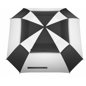 cheap custom weatherproof print oem double layer logo square vented paraguas golf umbrella with logo