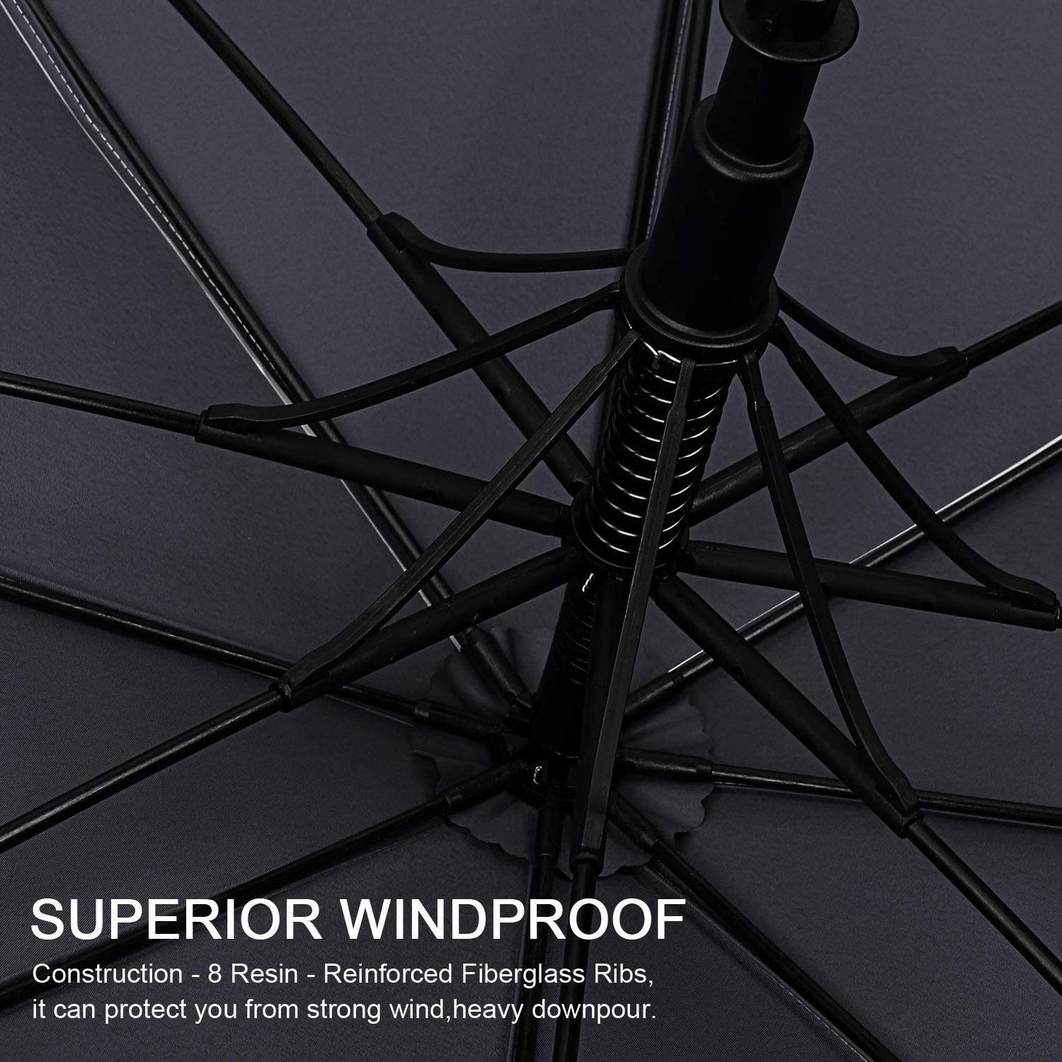 customized supplier big windproof best quality fiberglass golf umbrella