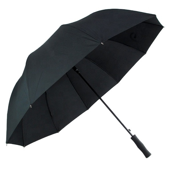 Big size 30 inch golf umbrella windproof  black umbrella for business