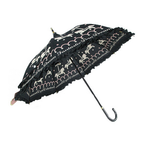 unique pagoda umbrella sun umbrella with lace design easy carry umbrella for girls