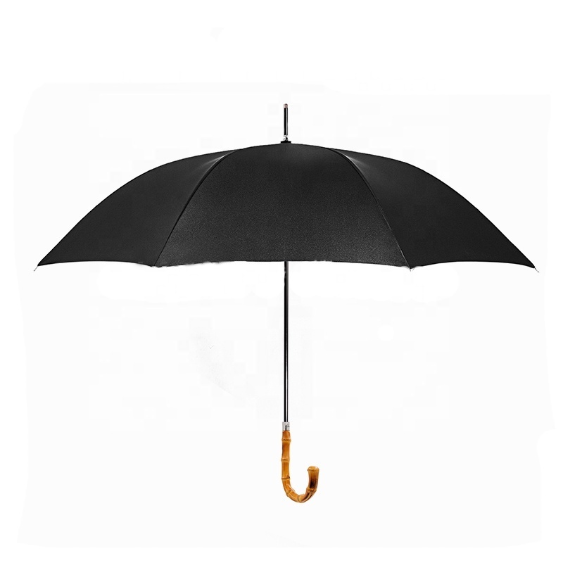 High quality super light windproof umbrella with bamboo handle umbrella for gift