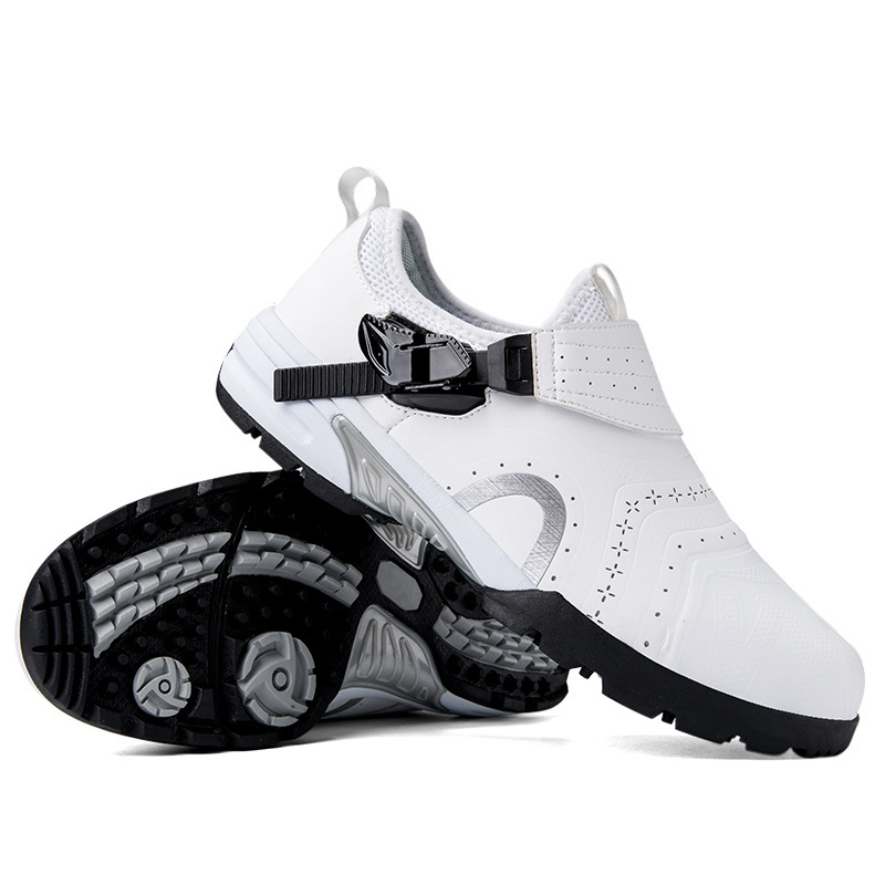 OEM ODM Design Golf Sports Shoes Manufacturer Spike less White Blank Custom Logo Private Label Golf Shoe