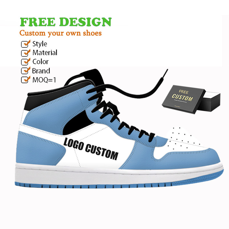 Custom Sneakers Manufacturer High Quality Logo Brand Shoes Oem Custom Blank High Top Retro Chicago OG Basketball Shoes for Men