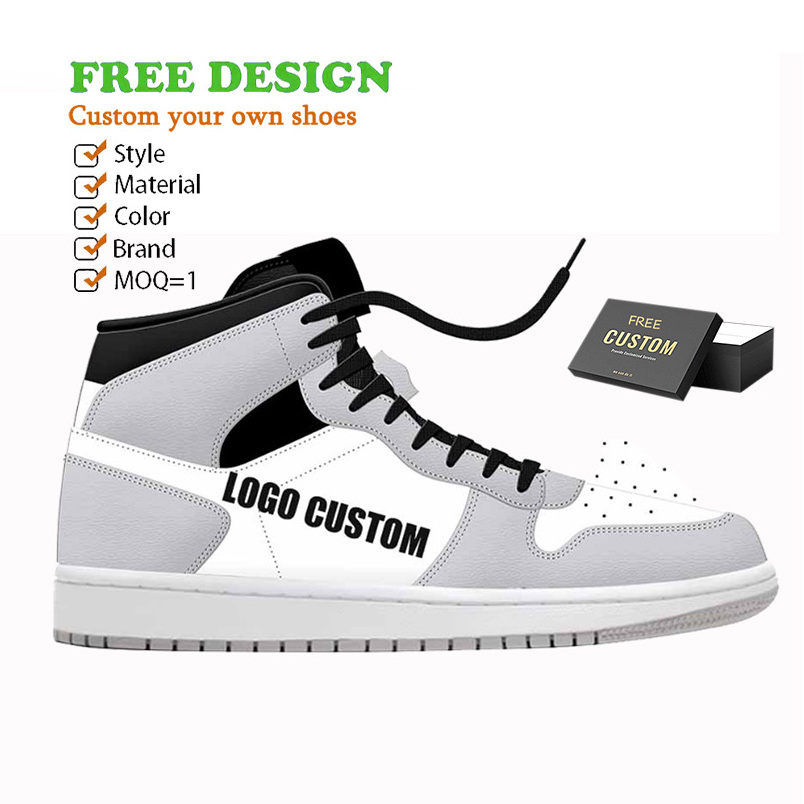 Custom Sneakers Manufacturer High Quality Logo Brand Shoes Oem Custom Blank High Top Retro Chicago OG Basketball Shoes for Men