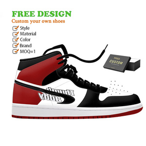 Custom Sneakers Manufacturer High Quality Logo Brand Shoes Oem Custom Blank High Top Retro Chicago OG Basketball Shoes for Men