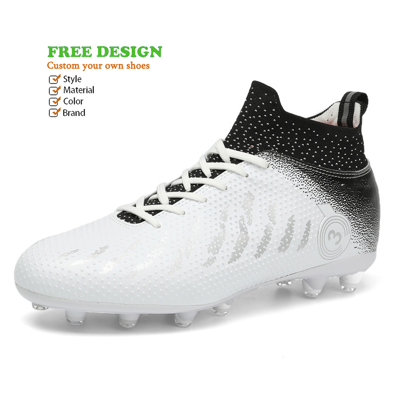 Online Football Boot Design Your Own Soccer Shoes White High Quality Professional Men Custom Retro Soccer Cleats