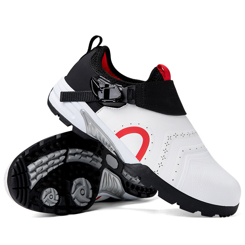 OEM ODM Design Golf Sports Shoes Manufacturer Spike less White Blank Custom Logo Private Label Golf Shoe