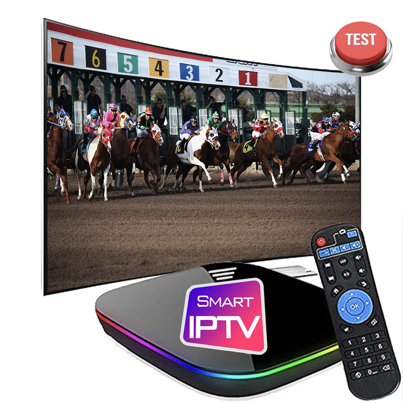 iptv no buffering test OEM Custom Smart IP-TV Best Android TV Box 4K online tv 4k ott iptv panel