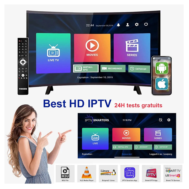 Free Test IPTV 4K HD Media Player on Android Box with Smart TV and Smartphone for18+ XXX Adult channel of IPTV