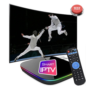 iptv no buffering test OEM Custom Smart IP-TV Best Android TV Box 4K online tv 4k ott iptv panel