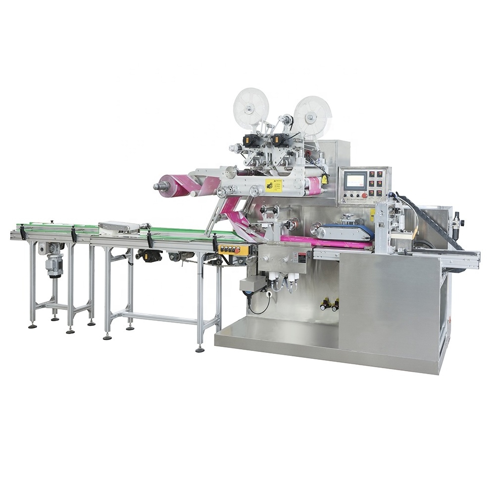 Full auto Baby wet wipes packing machine lady wipes diaper packing machine