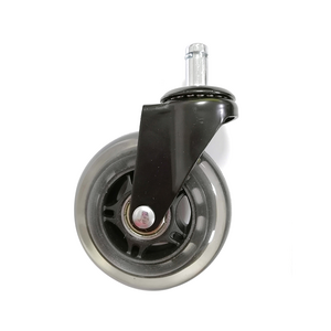 DLPO 50/65/75 mm diameter clear black pu office chair caster wheels