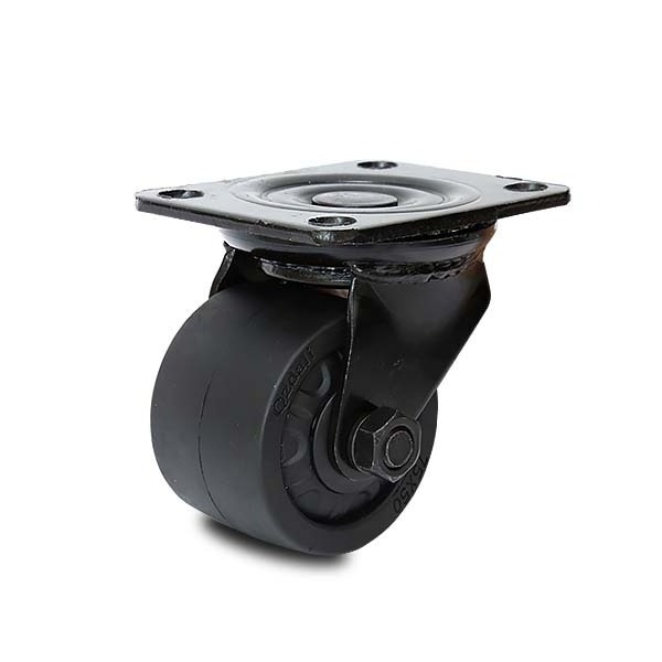 DLPO hot selling 3 inch heavy duty Low center of gravity swivel black mechanical caster