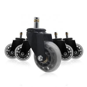 DLPO- 2.5 inch PU tread furniture small casters wheel