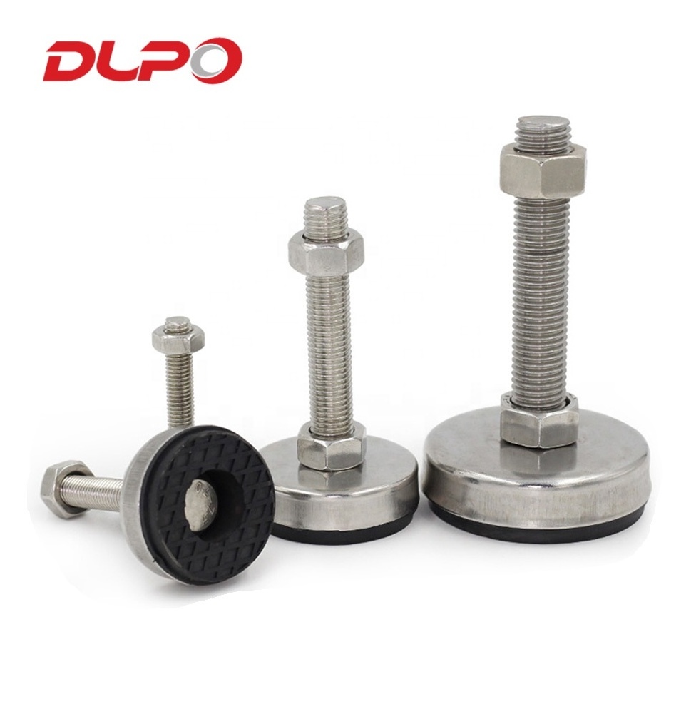 DLPO Adjustable furniture support leg machine leveling feet with thread stud