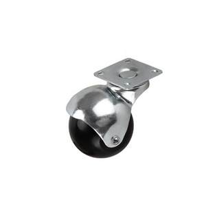 DLPO Ball Caster 50 mm Rotating Black Plastic Ball Castor Wheel