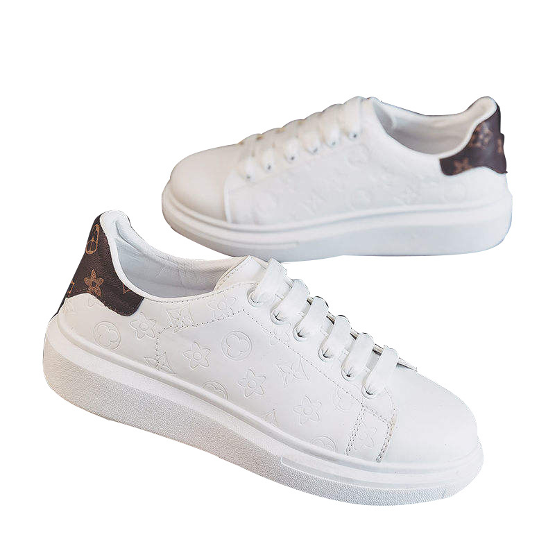 Casual ShoesThick blank white shoes Platform Height Increasing Sneakers Men Durable Walking Small White Shoes