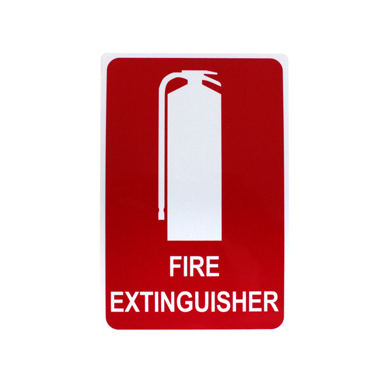 Reflective Safety Custom Reminder Emergency Exit PVC Plastic Warning Fire Extinguisher Sticker Signs