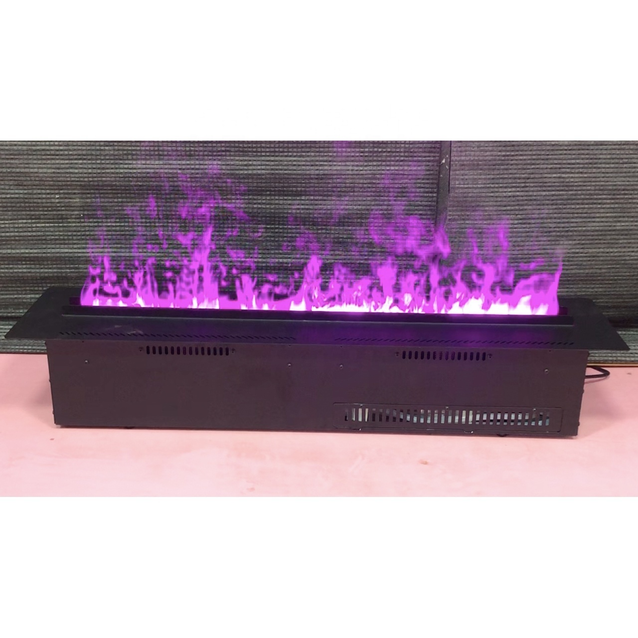 ML19088S-3 Cassette 1500MM Automatic Water Fill & Drain Electric Vapor Fireplace Water Steam LED Multi Flame Colors