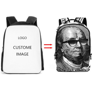 Low MOQ design printed daily pack school bag sublimation custom backpack