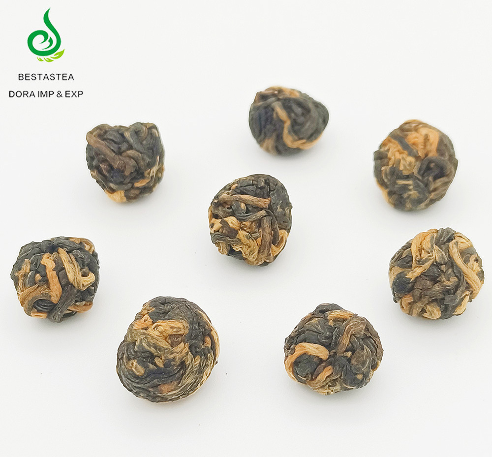 Wholesale Chinese High Quality Best Black Tea Black dragon pearls Yunnan Black tea