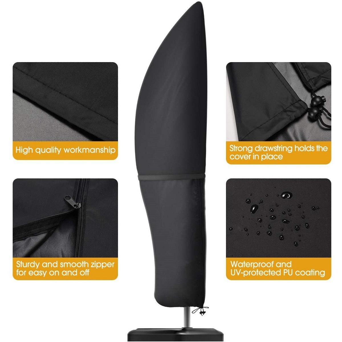 Waterproof full body cover outdoor parasol garden patio sunshade umbrella