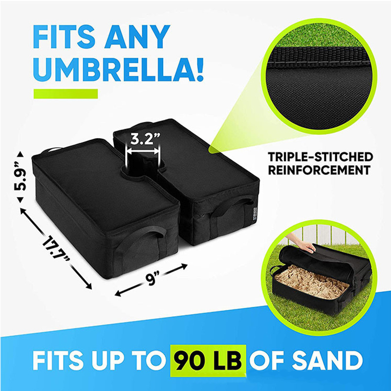 Square Umbrella Base Weight Sandbag Weight Bag Suitable for Offset Cantilever Outdoor Patio Umbrella Stand