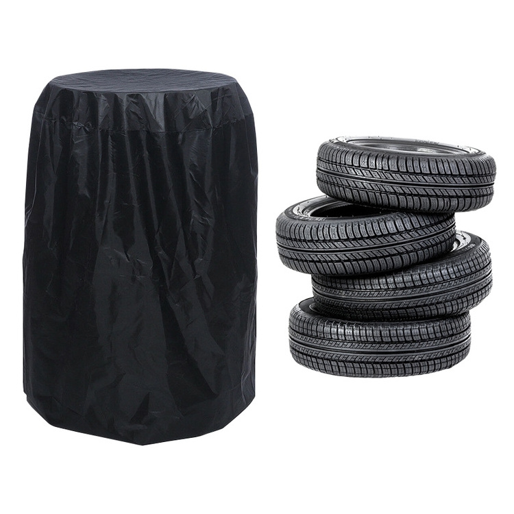 Chinese Manufacturer Supplier Polyester Oxford Universal Spare Tire Cover Uv Proof Waterproof Stacked Tire Protector Cover