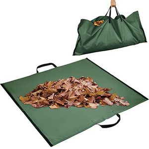 Leaf bag garden garbage tarpaulin weed collection bag outdoor storage bag