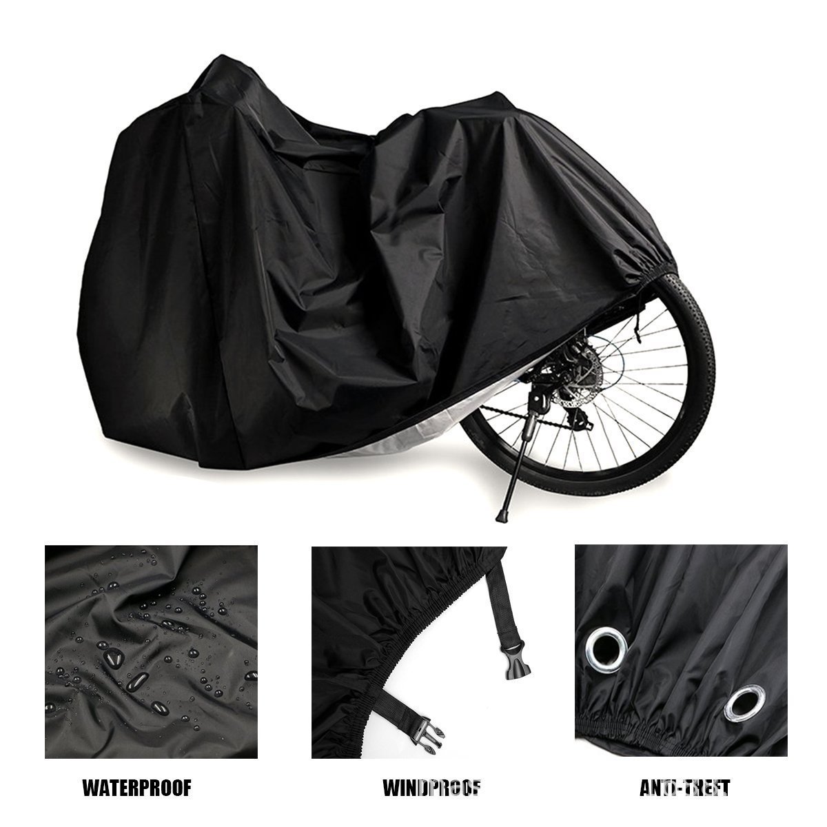 Hot Selling Motor Scooter Cover Universal Outdoor Uv Protector Season Waterproof Bike Rain Dustproof M-4XL Motorcycle Bike Cover