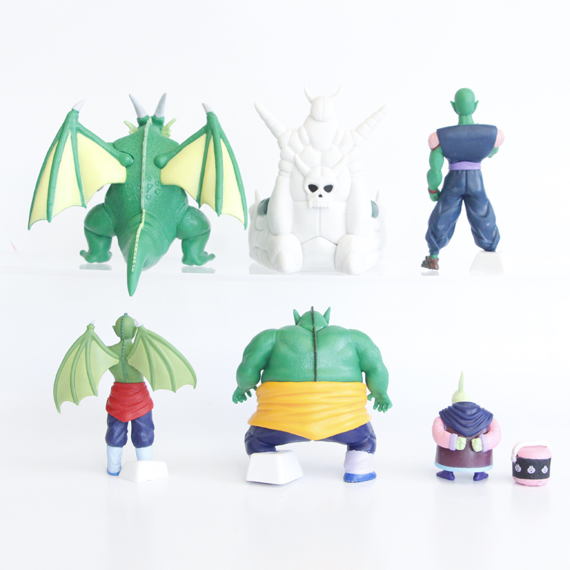 New arrivals pvc 3d anime model ornament statue 6styles/set Dragon Balls Piccolo family figure