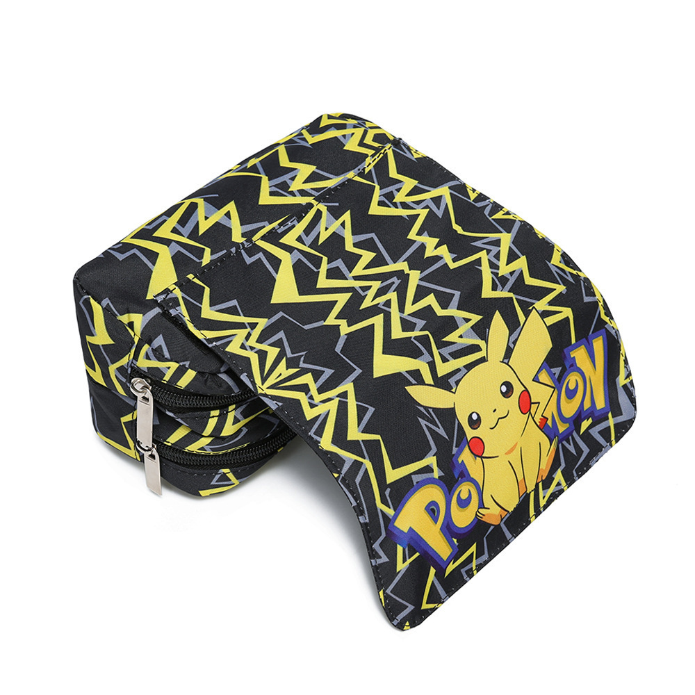 Wholesale cartoon student stationery Pen case large capacity Pikachu Pokemoned pen case