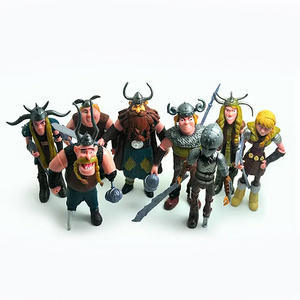 Best selling 8pcs figure statue How to Train Your Dragon Action Figures Cake Toppers PVC Mini Figurines Models Kids Toys