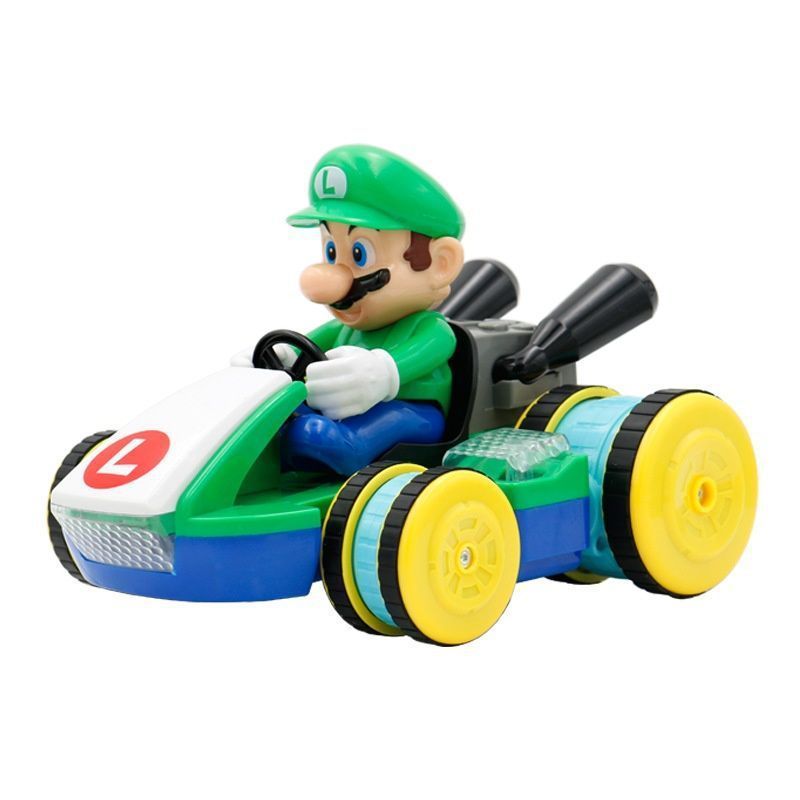 New Mario led light with music remote control kart Mario speedy drift electrical car mario bros RC racing car