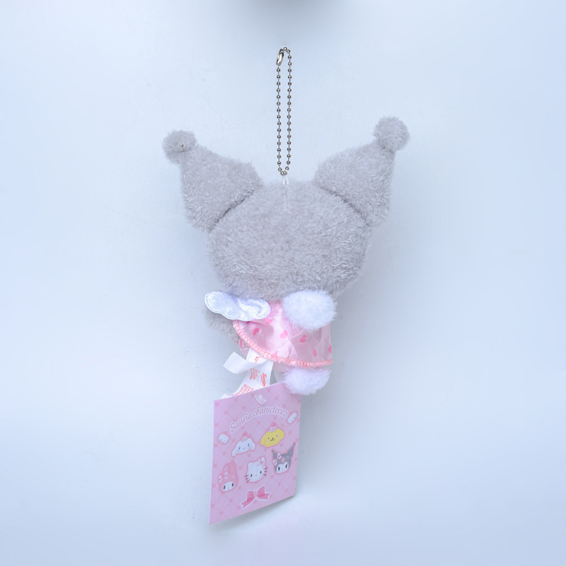 Wholesale new products lovely Sanrio drag angel series Kuromi Melody Laurel dog plush pendant girl doll