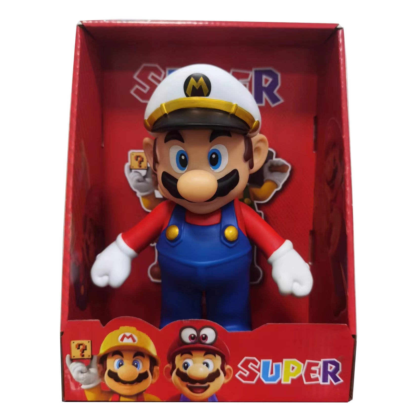 Wholesale anime cartoon game movie super anime figure mario bros figure toys with color box for kids gift