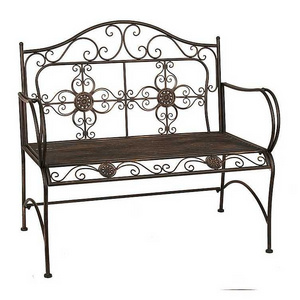 New Iron metal garden outdoor China wholesale supplier french antique benches