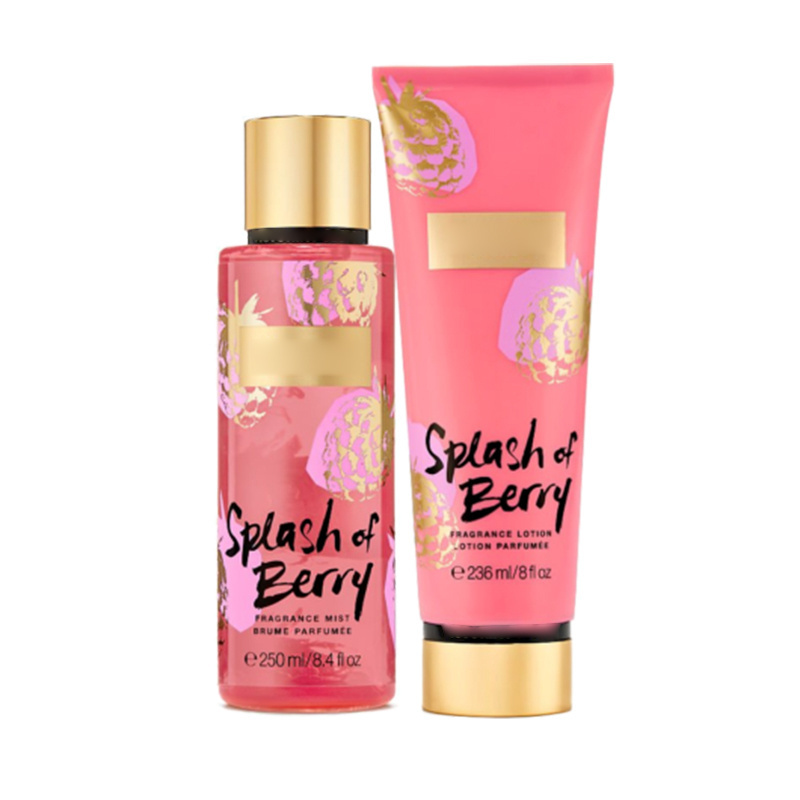 Body Spray 2pcs Set Top Sale Newest Design 250ml Body Mist 236ml Body Lotion