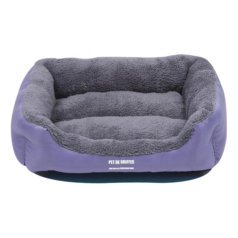 Wholesale Fashion Luxury Waterproof Durable Ultra Soft Pet Dog Bed Rectangle Pet Sofa Washable Cat Bed