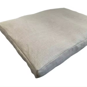 Hemp Linen pet mat pad cushion with removable linen cover organic Recycled Fabric Eco Friendly Removable Washable pet bed