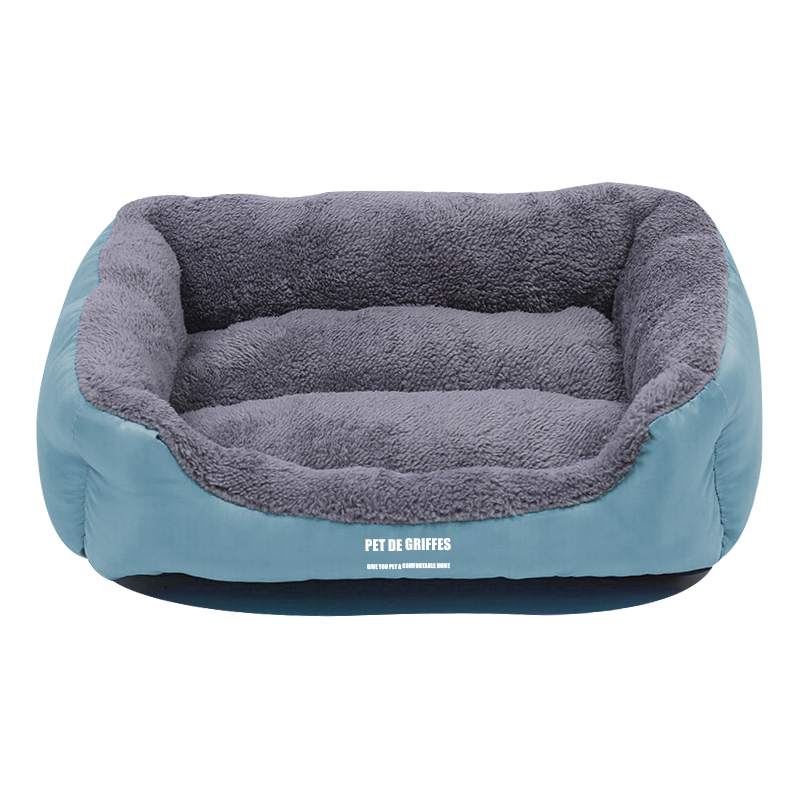 Wholesale Fashion Luxury Waterproof Durable Ultra Soft Pet Dog Bed Rectangle Pet Sofa Washable Cat Bed