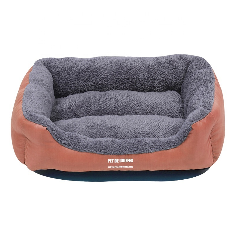 Wholesale Fashion Luxury Waterproof Durable Ultra Soft Pet Dog Bed Rectangle Pet Sofa Washable Cat Bed